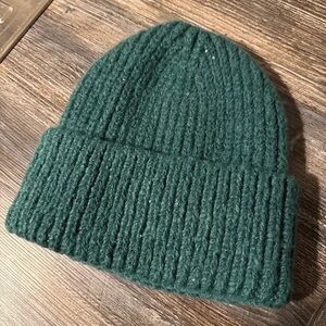 Emerald Green Knit Beanie